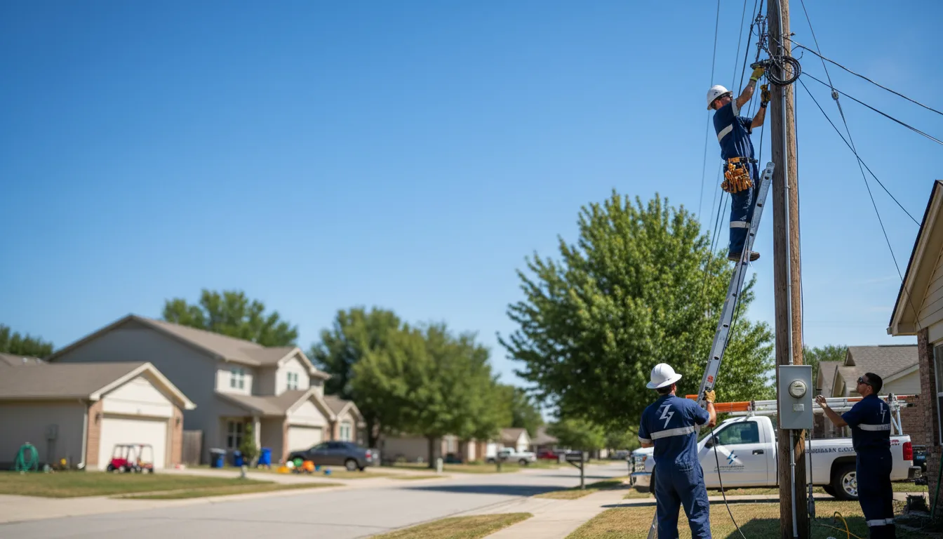 Residential electrician providing installation services in Gnadenhutten, OH
